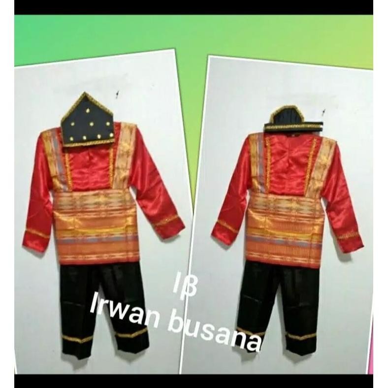 Baju adat Aceh - tari Saman - stelan baju adat Aceh anak - dewasa