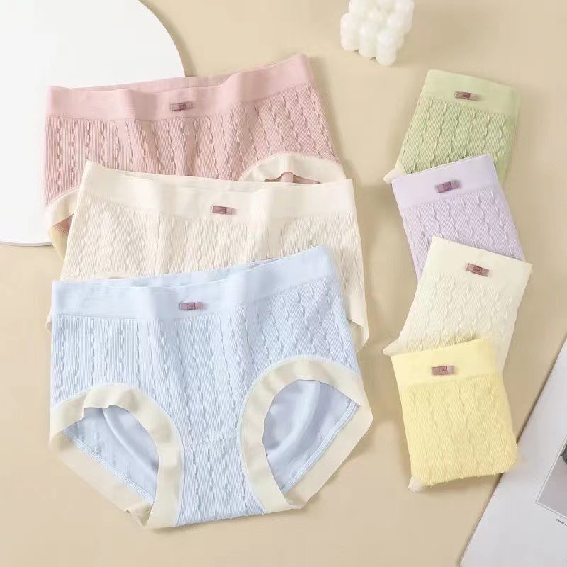 D421 LF CD Celana Dalam Wanita Bahan Polos Motif Bahan Katun Spandek Anti Jamur Bakteri Ada Extra Ba