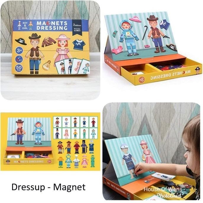 Mideer Magnetic Dress Puzzles Terbaik