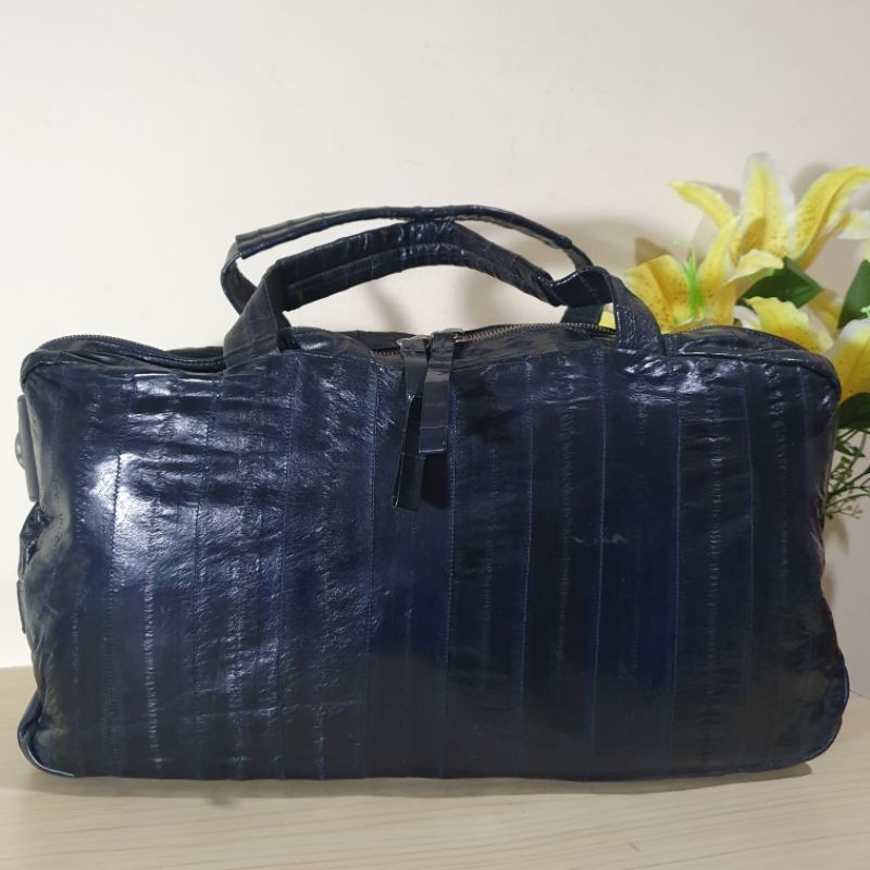 Tas Handbag Kulit Asli (Kulit Sapi mix kulit belut)  KUHO Preloved