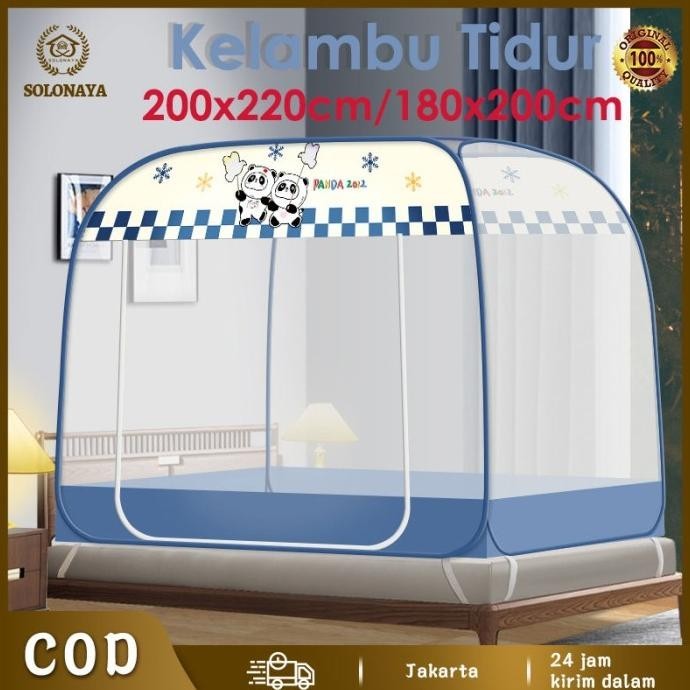 KELAMBU (LIPAT, TIDUR, TENDA, DEWASA) JUMBO UKURAN 180X200 dan 220x220