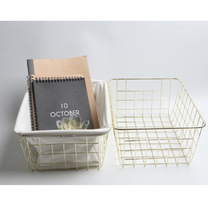 Storage Basket With Lining