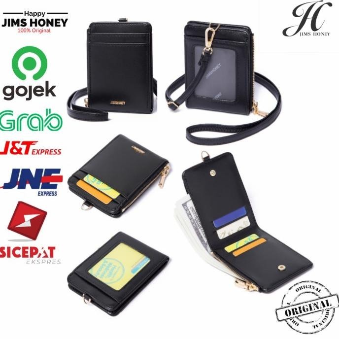 

Lanyard id card with mini wallet multifungsi import original cassandra