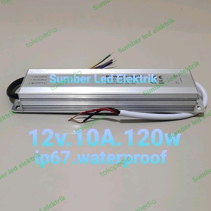 power supply 12v.10A. 120w.120watt travo outdoor ip 67 waterproof
