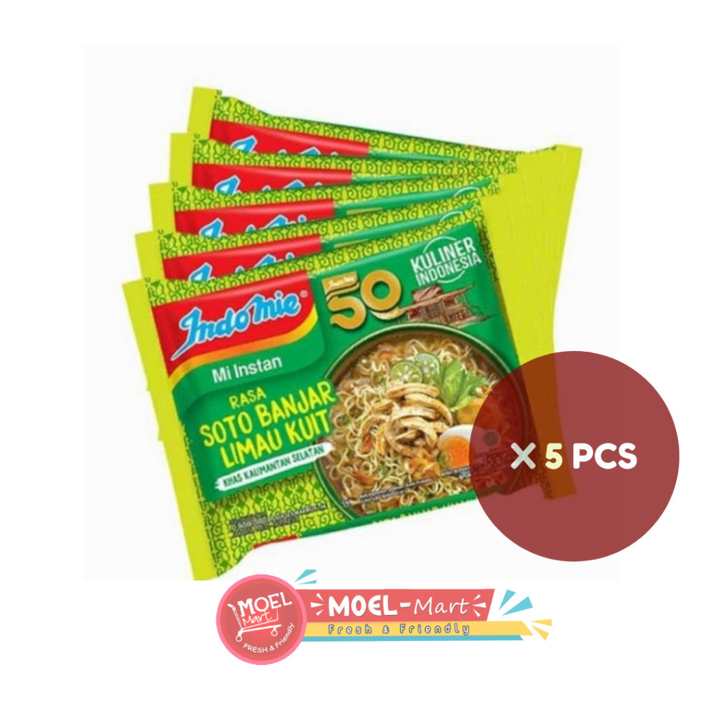 

INDOMIE SOTO BANJAR LIMAU KULIT 5pcs x 75GR