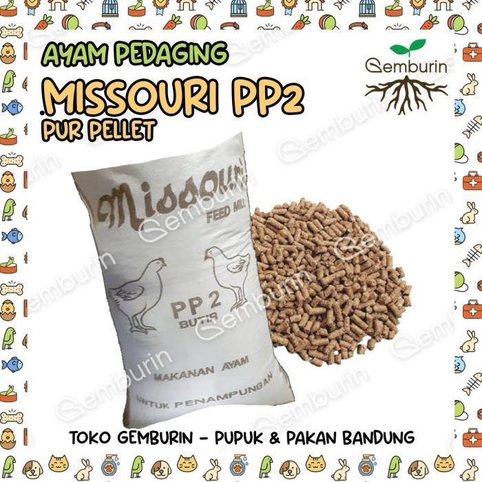 Pur Pp2 Pelet Voer Ayam Dewasa Layer P2 Butir REPACK 1Kg Kiloan Pakan Kelinci Bebek Makanan Missouri
