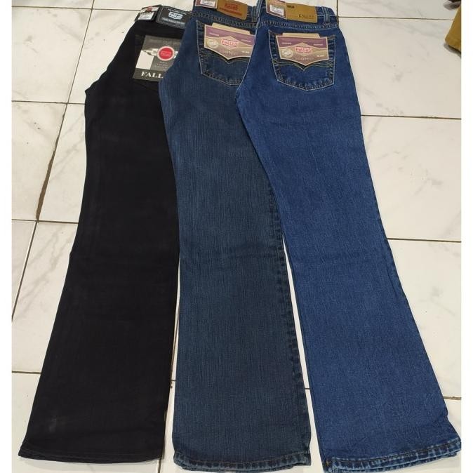 celana Jeans cutbray Fallas pria, size 27/32