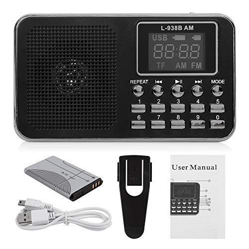Mini Speaker Radio Digital Lcd L-938B Am Fm Mp3 Microsd Tf Fd Player