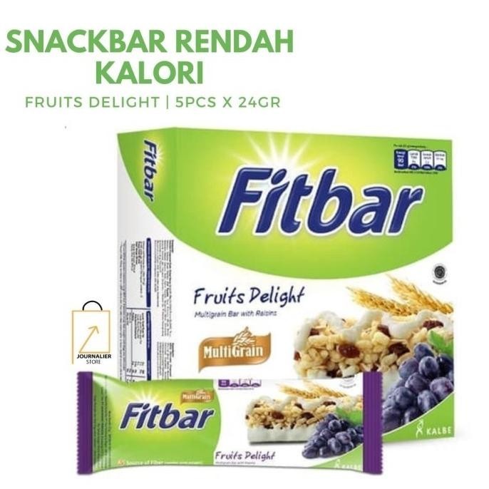 

FITBAR Multigrain Fruits Delight Snack Sehat Camilan Diet 5pcs x 22gr CS