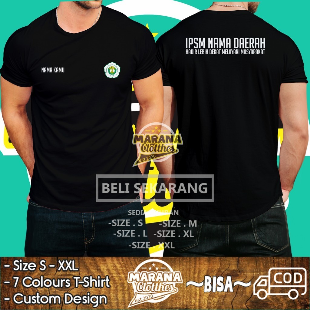 Kaos IPSM Ikatan Pekerja Sosial Masyarakat Gratis Nama dan Nama Daerah Kamu DB Kaos Distro