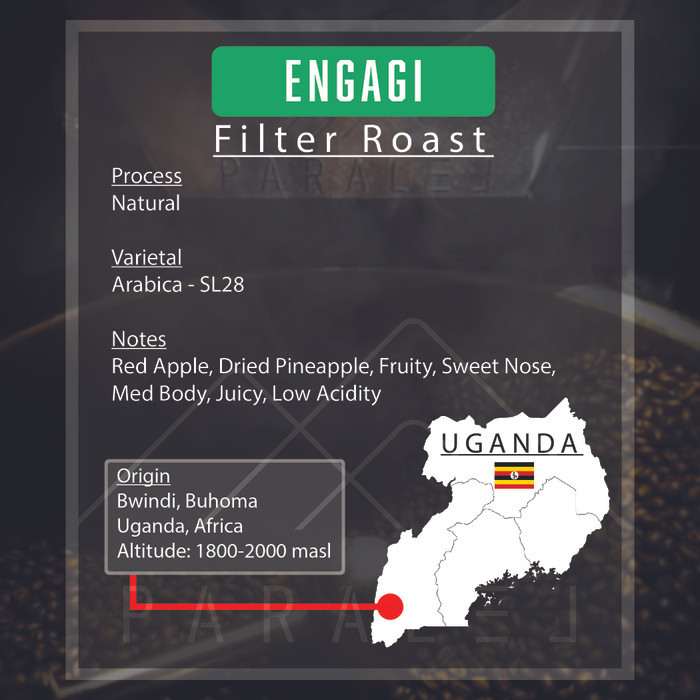 

Engagi Uganda Arabica 500G Single Origin Biji Kopi Coffee Beans