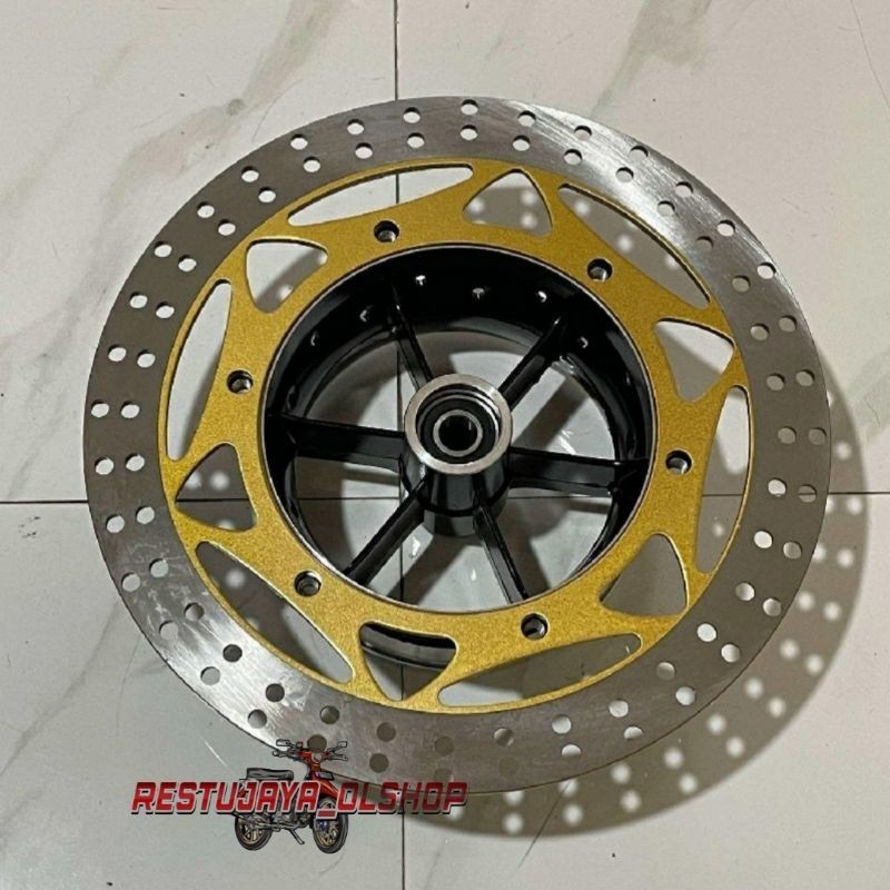 TROMOL DEPAN NINJA 150 SET PIRINGAN NYA TROMOL NINJA DEPAN SUDAH SET PIRINGAN DAN BAUT