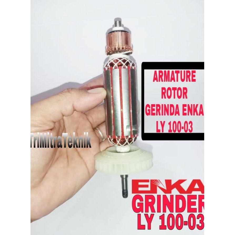 Armature Rotor Gerinda Enka Ly 100-03 Angker Grinda Enka Tipe Ly100-03