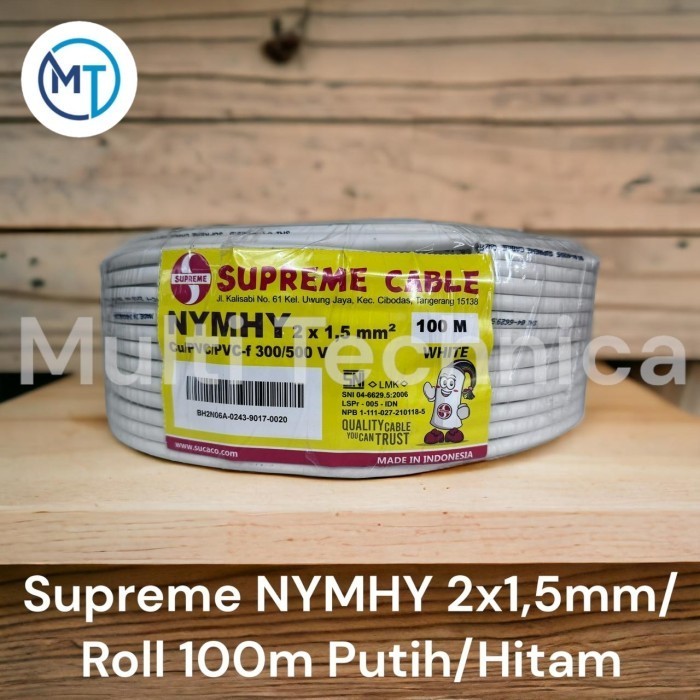 Masih Tersedia Kabel Listrik Nymhy 2X1.5 Mm Supreme / Kabel Serabut Nymhy 2X1.5 Mm