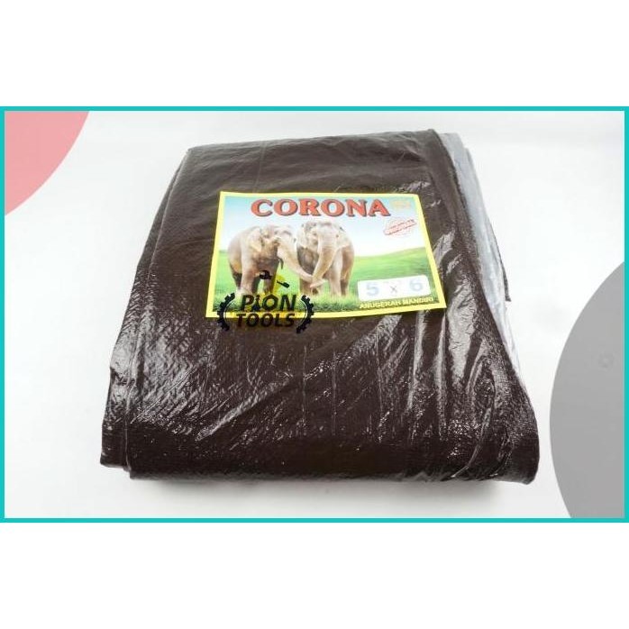 Terpal A2 5x6 Corona 2Gajah c/s Terpaulin Terpal plastik Terpal kolam