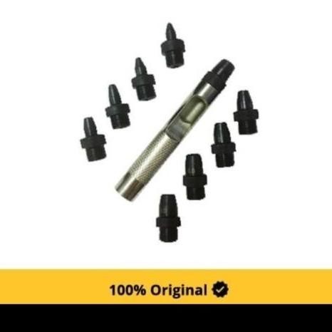 Krisbow Set 10 Pcs Hollow Punch 2-10 Mm