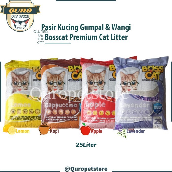 Pasir Gumpal - Pasir Kucing Bosscat - Boss Cat 25 Liter
