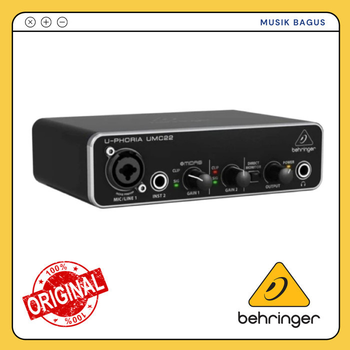 

SOUNDD UMC22 / UMC 22 AUDIO INTERFACE WITH MIDAS