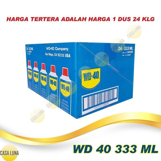 Wd-40 / Wd 40 / Wd40 Lubricant Spray 333 Ml Dus 24 Btl
