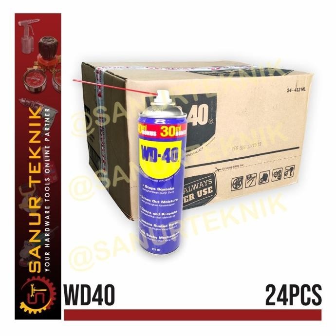 Wd40 / Wd 40 Pelumas Anti Karat 412 Ml (412Ml) Harga Per Dos (24 Pcs)