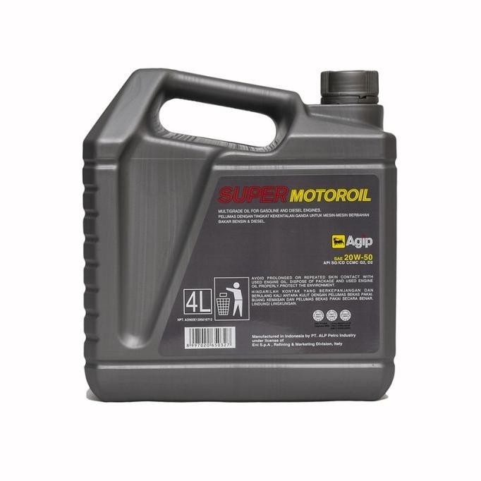 Oli Mobil / Pelumas Mesin Lisensi Italy - Agip Super Motoroil 20W-50