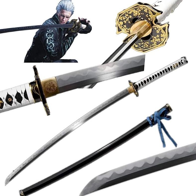 Spesial Sale Mainan Katana Kayu  Yamato Vergil Dmc 5 Cosplay Grb734