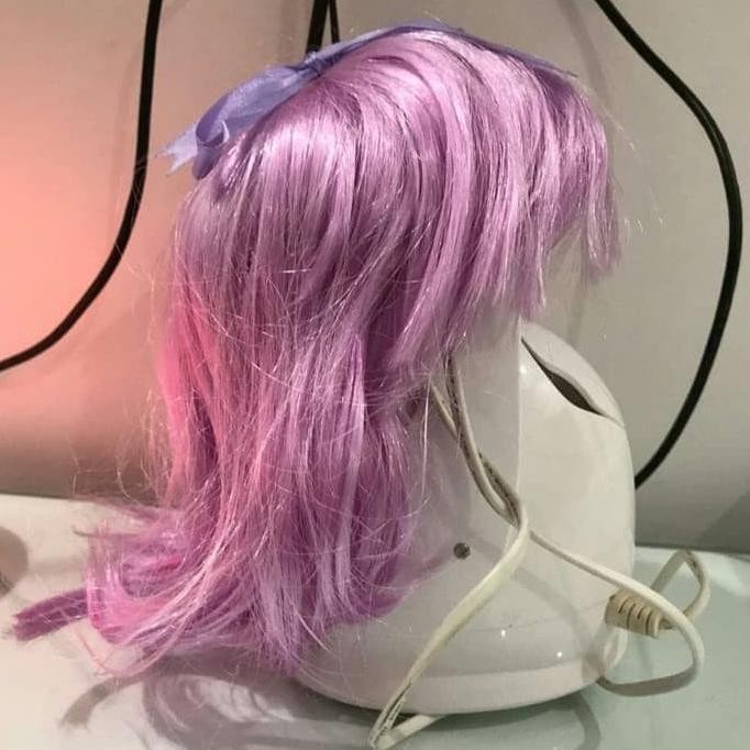 Wig Warna Ungu Premium