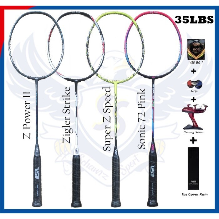 Vse 35Lbs Z Power - Z Speed - Zigler Strike New Raket Badnton