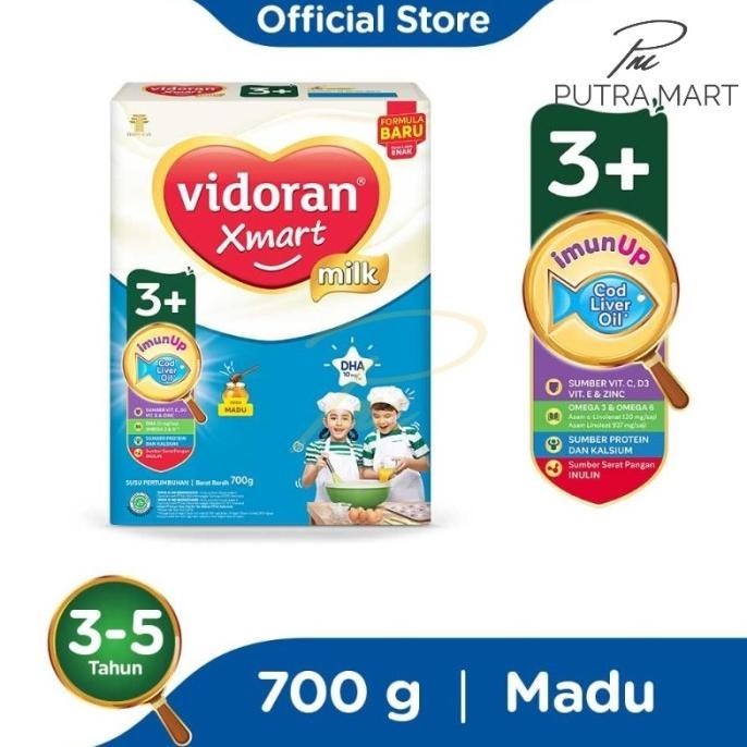 

Vidoran Xmart 3+ Vanilla 700gr Susu Formula Anak LA