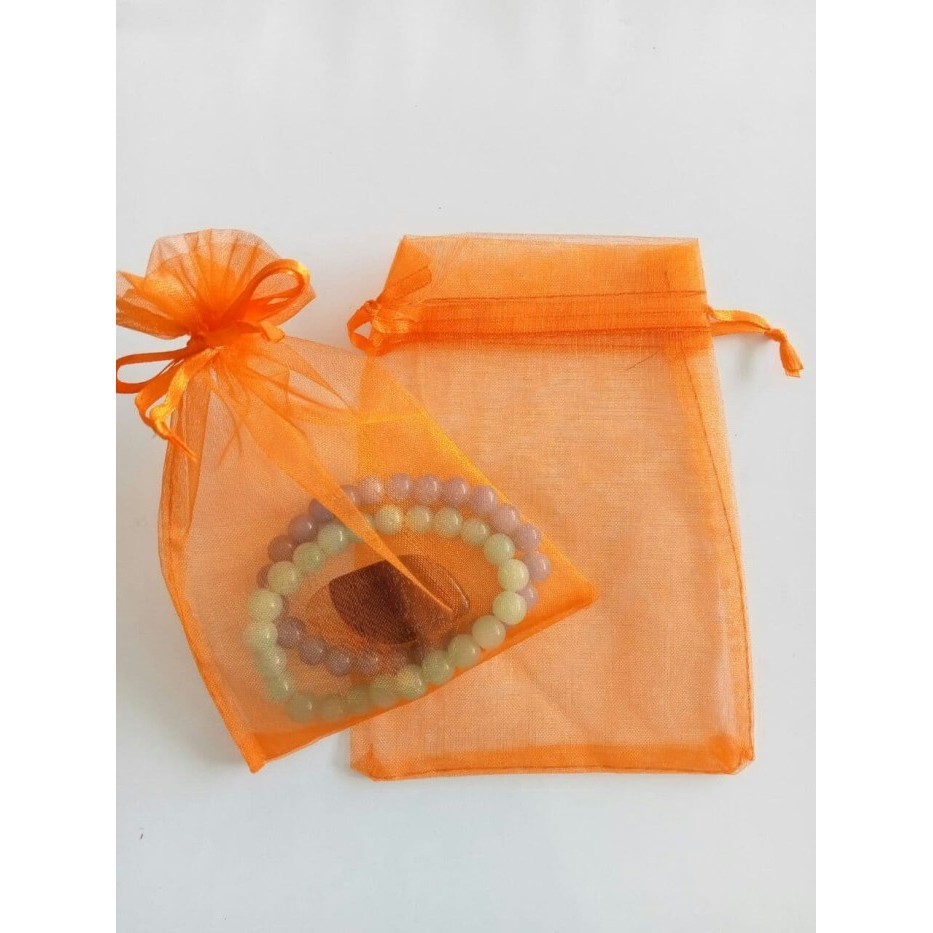

cusss order] Tas Kantong Serut Organza 10x14cm Pouch Kain Gift Wrap Cute Packaging