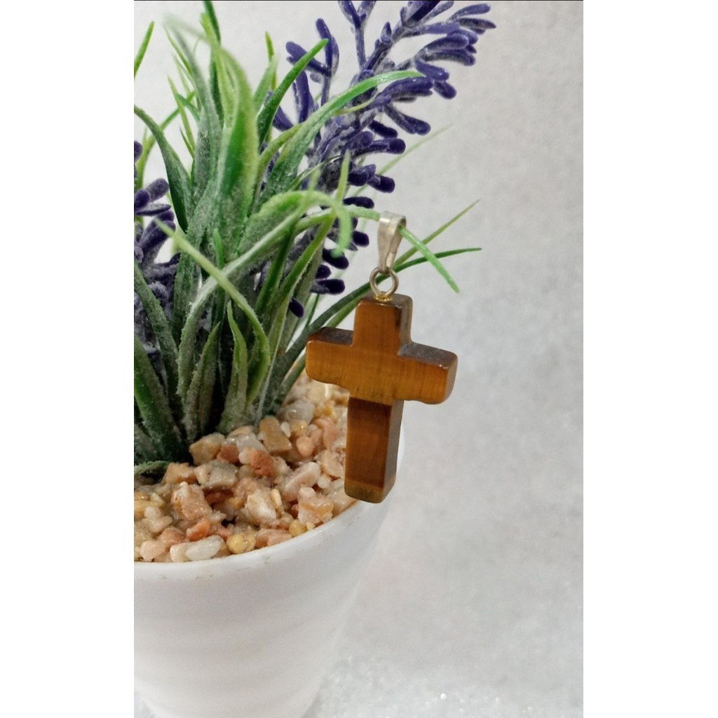

^^^^^] PENDANT SALIB GEMSTONE CROSS