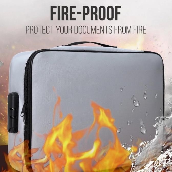 

Document Organizer Tempat Kertas Tas Surat Penting Berharga Anti Api