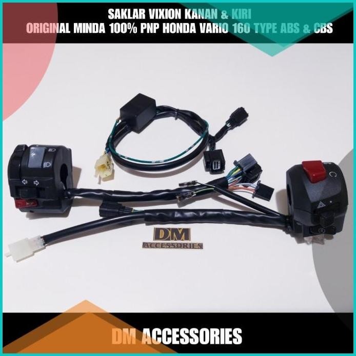 SAKLAR VIXION KANAN & KIRI ORIGINAL MINDA 100% PNP VARIO 160 ABS & CBS