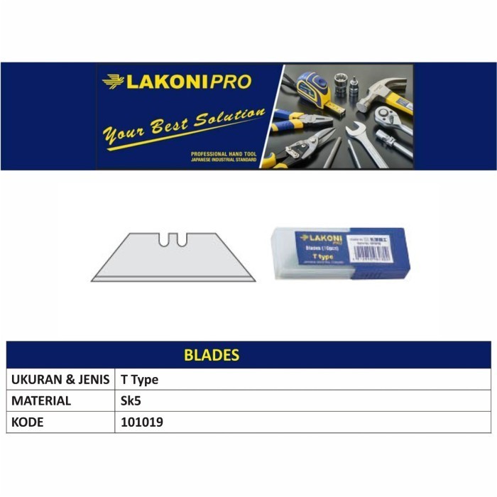 

Produk Unggulan] T-TYPE BLADE / ISI REFILL MATA PISAU CUTTER (10 PCS)