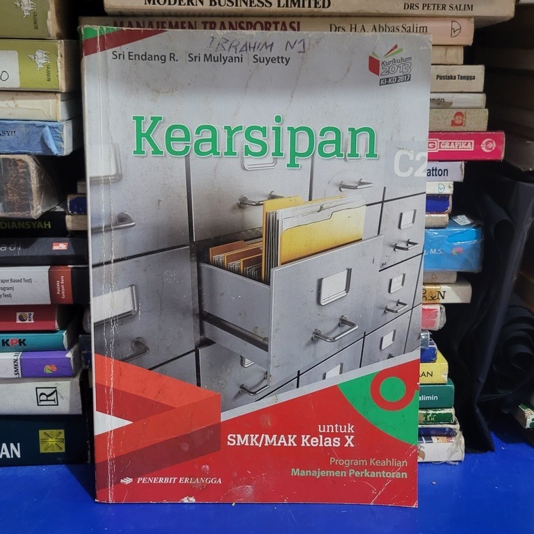 BUKU BEKAS KEARSIPAN KELAS 1 SMK ERLANGGA K13 REVISI