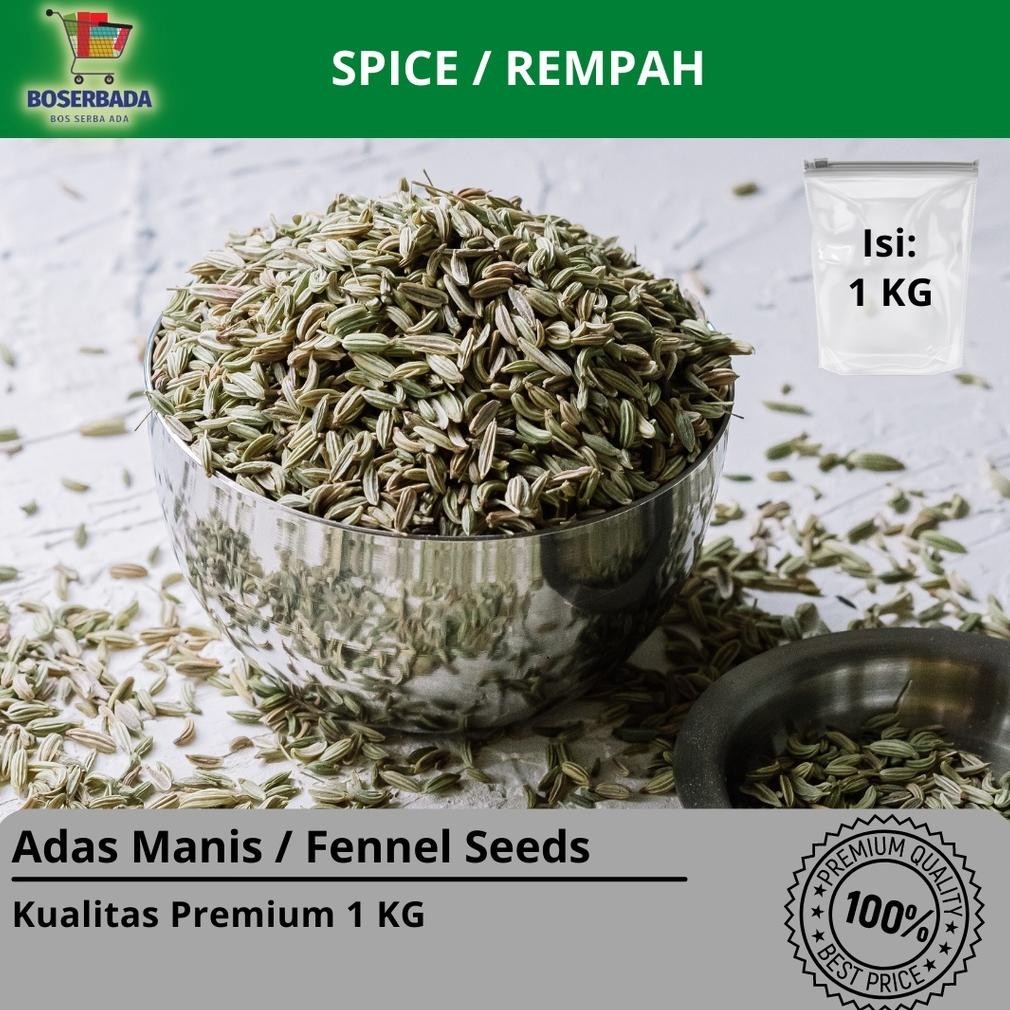 

BN Adas Manis / Fennel Seeds 1 KG I Premium TERLARIS