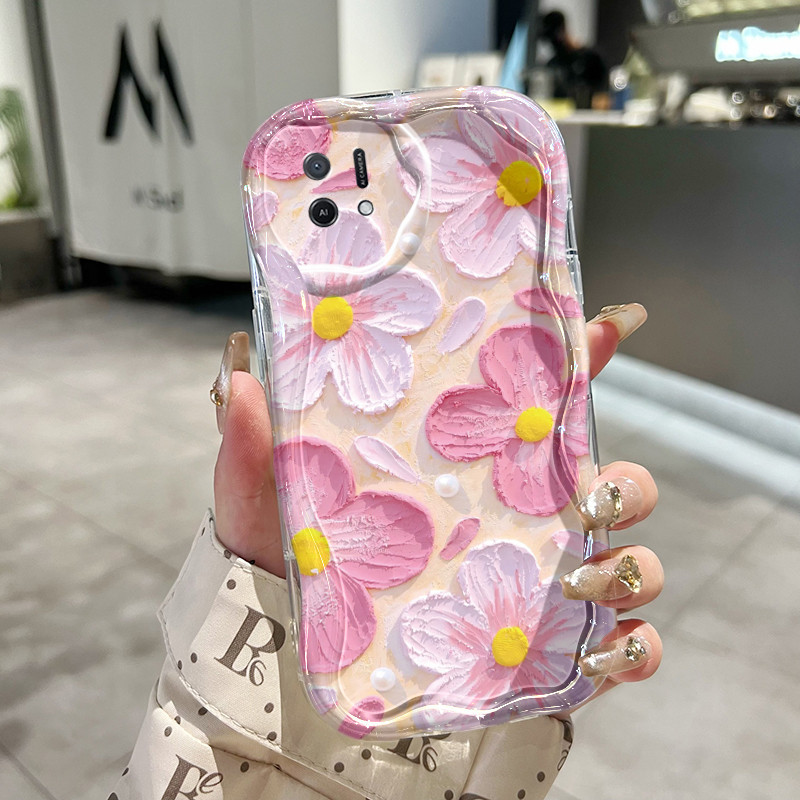 Casing Hp Untuk OPPO A16K OPPO A16E Case Casing lembut HP Kesing layar penuh warna ungu Softcase tel