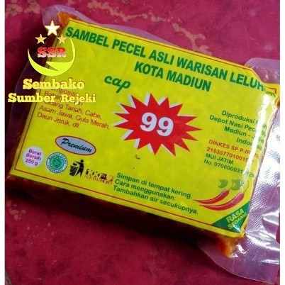 

Sambel Pecel Madiun 99 /Sambal / Sambel Bumbu Pecel Khas Madiun