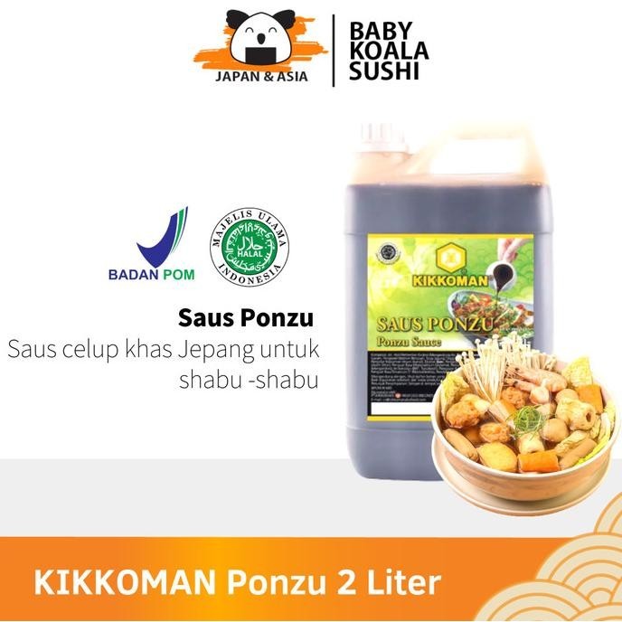 

KIKKOMAN Ponzu Sauce 2 Liter Halal U//