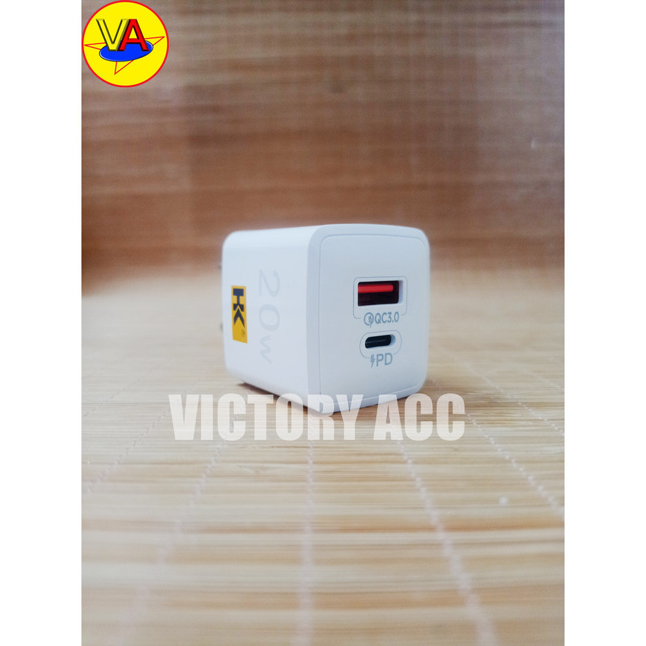 Charger Adapter Hk Pd27 Usb & Type C Pd Quick Charger 20W