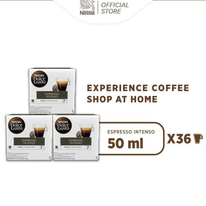 

Nescaf Dolce Gusto Espresso Intenso 3 Box (36 Kapsul = 36 Gelas)