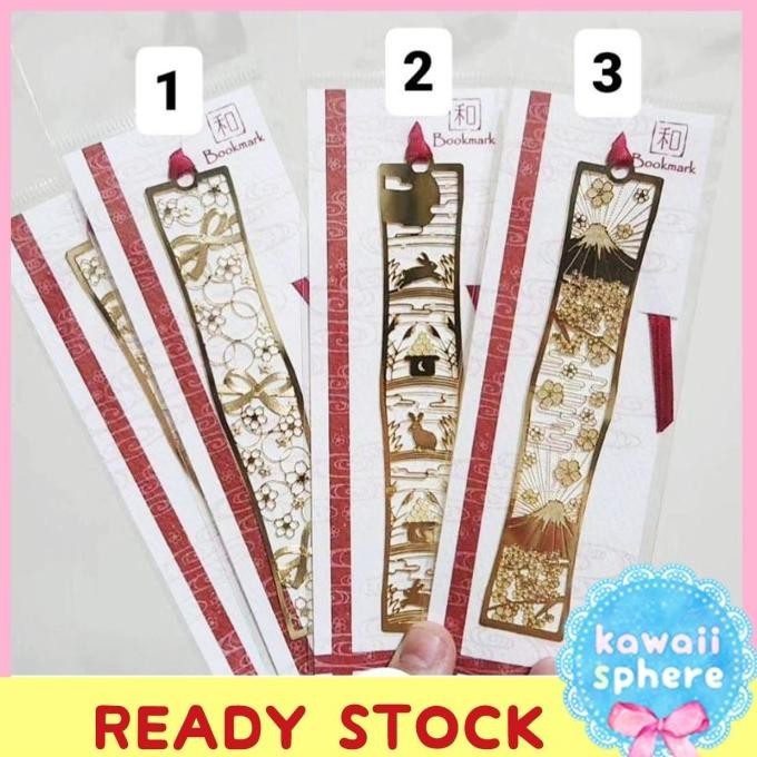 

Toyo Japanese Golden Bookmark | Wa Book Mark Seimitsu Kogyo Kualitas Premium