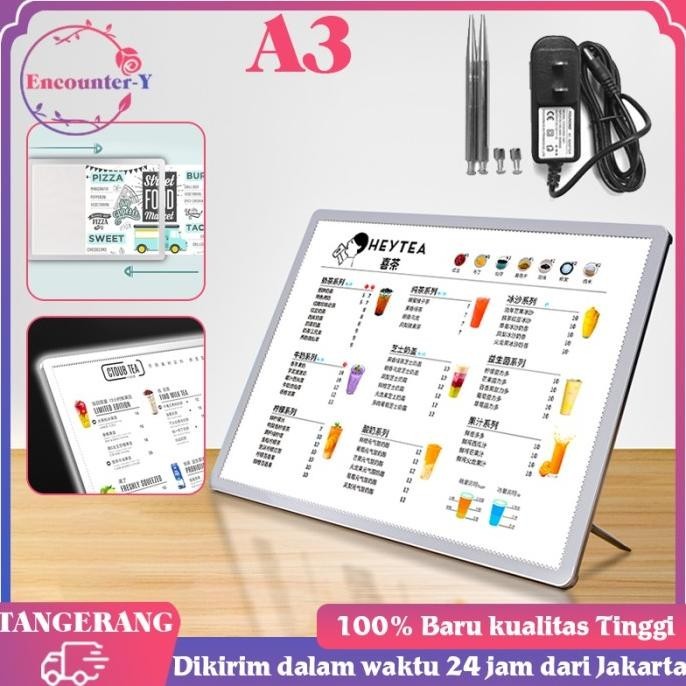 

Led Menu Board A3 Light Box Menu Led Menu Display Poster Display Led Kualitas Premium