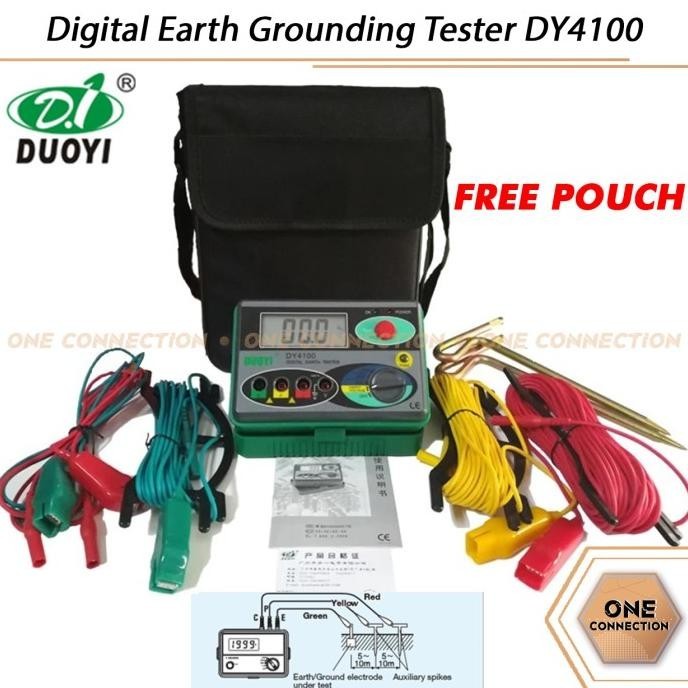 DUOYI Digital Earth Grounding Tester DY4100 Ground Resistance Tester