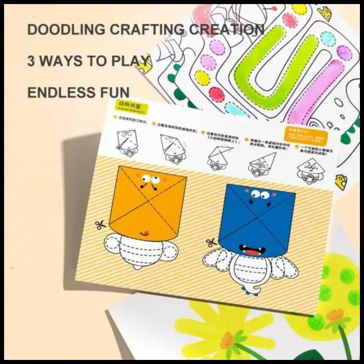 

TERBARU MIDEER MAGIC DOT DOT DRAWING BOOK COLORING PAINTING BOOK FINGER PAINT !!