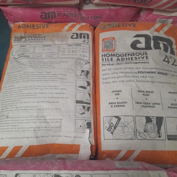 Semen Adhesive Am 42 Perekat Ubin Homogen(Perekat Granit) Kualitas Premium