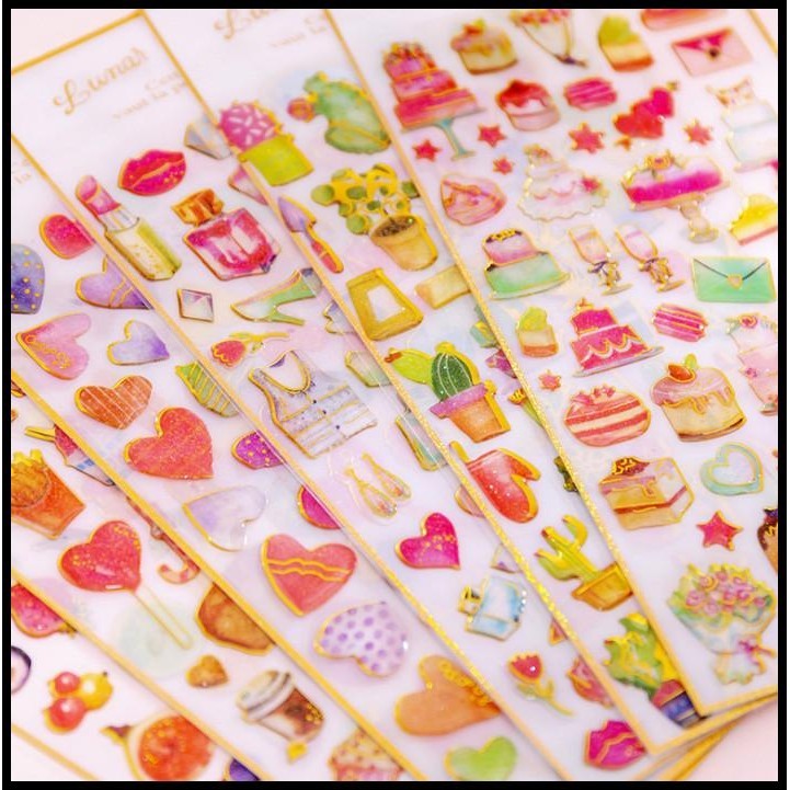 

TERMURAH STIKER TIMBUL 3D GLITTER MAGIC !!!!