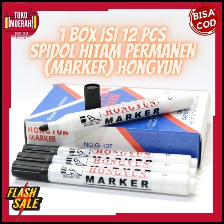 

GRATIS ONGKIR SPIDOL HITAM PERMANEN GROSIR 1 LUSIN 12PCS MURAH SPIDOL HONGYUN COD !!!!