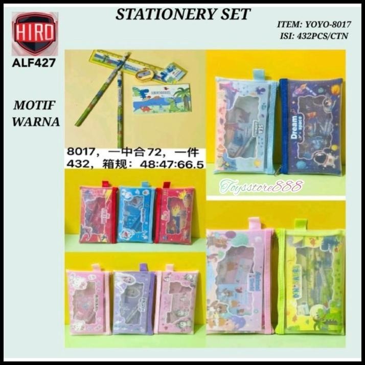 

DISKON ST8017 STATIONERY SET POUCH CHARACTER / SET ALAT TULIS POUCH !!