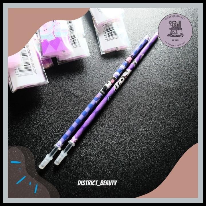 

HOT DEAL REFILL GEL PEN KUROMI 1 BOX 20 PCS ISI ULANG GEL PEN TINTA HITAM !